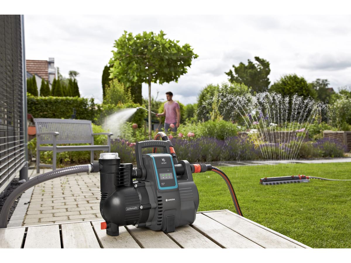 Gardena Smart Druckpumpe – Intelligente Druckpumpe – 5000 Liter pro Stunde – 47 x 26 x 34 cm