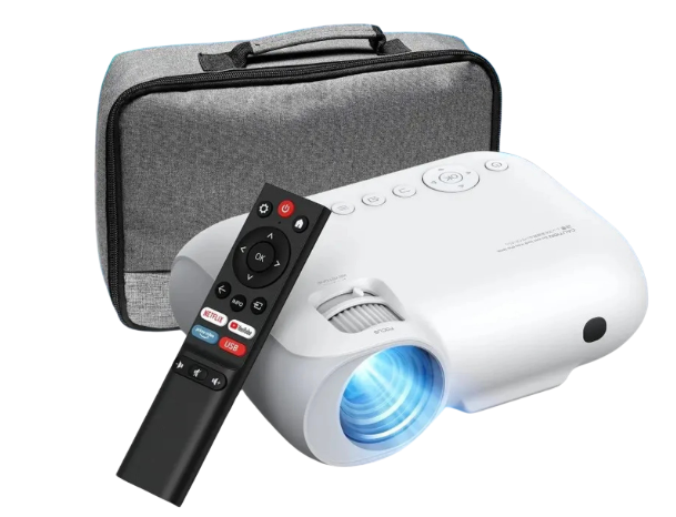 Yoton Y7 Beamer – Native Full HD 1080p – 4K-kompatibel – 9000 Lumen – WLAN & Bluetooth – Schwarz