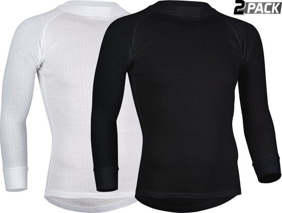 Avento Langarm-Thermoshirt - Männer - 2er-Pack - Schwarz - Größe L