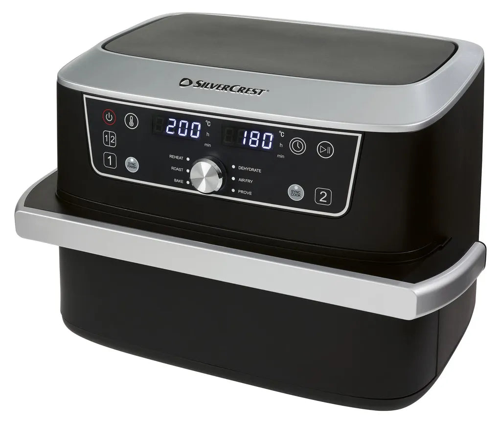 SilverCrest Ultrazone Airfryer SHFDA 2600 A1 – Dual Zone – 2 × 5,5 l – 2600 W – Sync-Finish