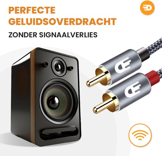 Drivv. Premium Tulip Stereo Audio Kabel - 2RCA auf 2RCA - Tulip Kabel - 5m