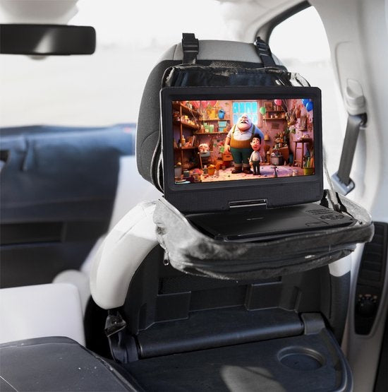 Denver - MT1097 - Tragbarer DVD-Player für das Auto - 10 Zoll - inkl. Kopfstützenhalterung - USB - Schwarz