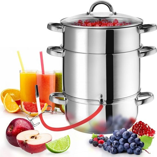 tectake Dampf-Extraktor - Ã˜ 26 cm - Edelstahl - Induktion