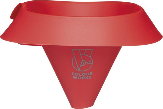 Colourworks Trichter 17 X 26 cm Silikon Rot