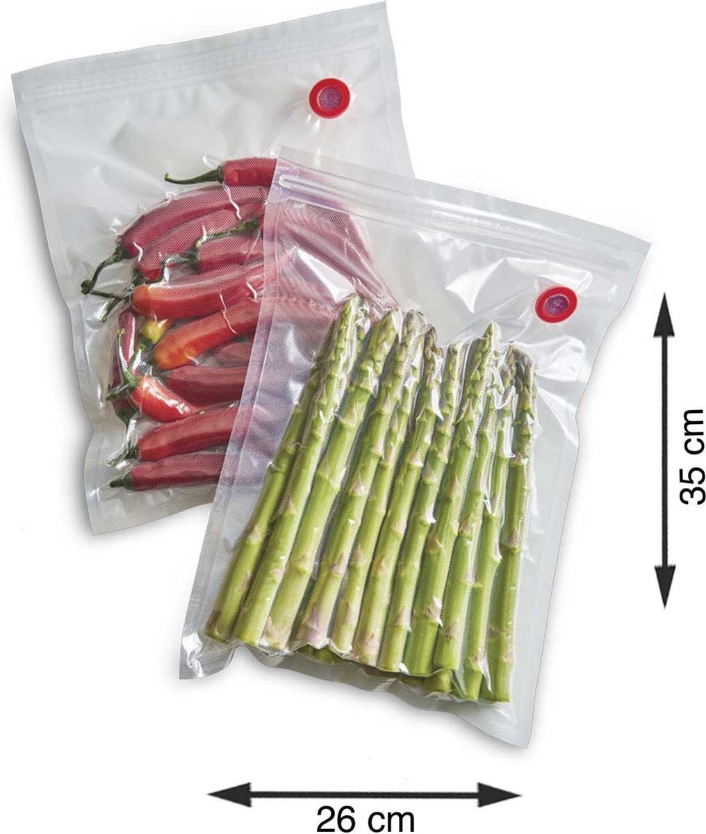 Solis Ziplock Vakuumbeutel - 26 x 35 cm - Vakuumbeutel - 10 Stück