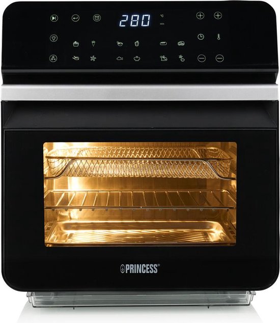 Princess 01.182085.01.001 Airfryer 10 l 1550 W Einstellbare Temperatur, Timerfunktion, Heißluftfunktion, Mit Display, Mit