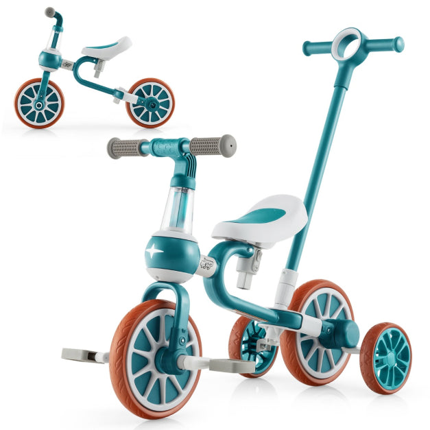 Coast Kinderfahrrad - 4-in-1 - Verstellbar - 37 x 72 x 101cm - grün