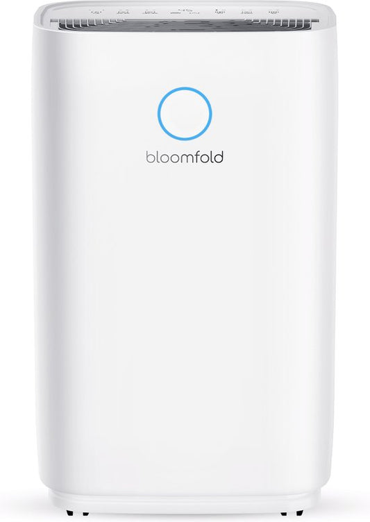 Bloomfold Luftentfeuchter - 25L pro Tag - inkl. Wasch-Trocken-Funktion - geeignet für Wohnzimmer, Schlafzimmer, Keller & Badezimmer - Luftentfeuchter - Weiß