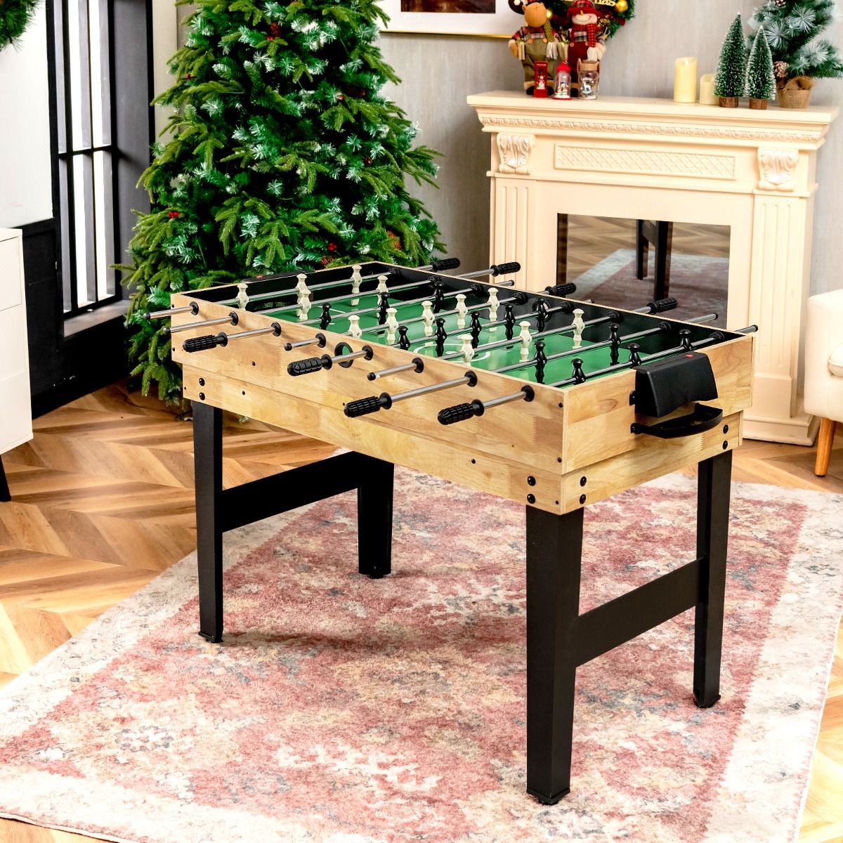 Coast Multifunktionaler Spieltisch – 10-in-1-Spiele – Stapelbares Design – Holz – 105,5 x 61 x 80 cm