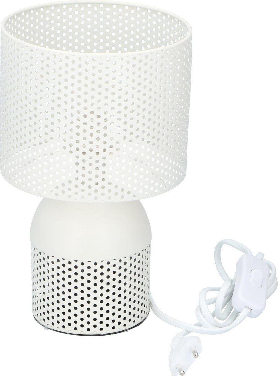 Grundig Tischleuchte - Stecker - Ein/Aus-Schalter - 15 CM - Weiß