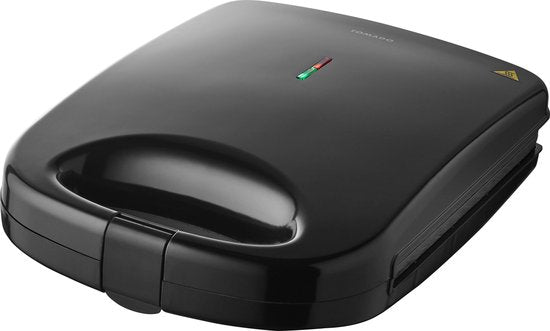 Tomado TGS4000B - XXL-Sandwicheisen - 4 getoastete Sandwiches - Toaster - Panini-Grill - PFAS frei - 1200W - Schwarz
