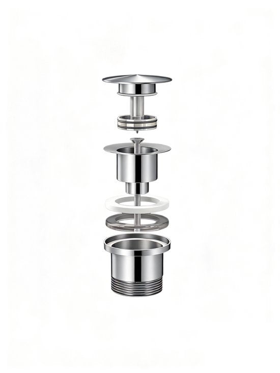 Mirlux Luxe Klick-Abflussstopfen 1¼" - Chrom
