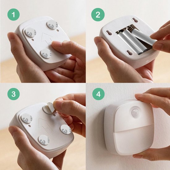 Nachtlicht mit Bewegungssensor - 3 Stück