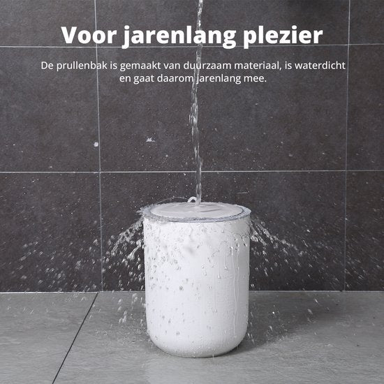 H&C Mülleimer - Sensor - Wasserdicht - 8L - 22 x 22 x 22cm - Weiß