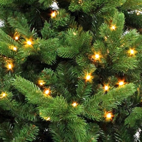 Triumph Tree Sherwood Deluxe Künstlicher Weihnachtsbaum mit LED-Lichtern - H185 x Ø127 cm - Grün