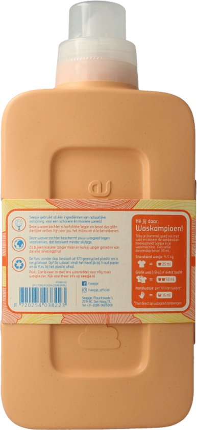 Seepje Weichspüler Sandelholz & Pfirsich – 30 Waschgänge – 750 ml