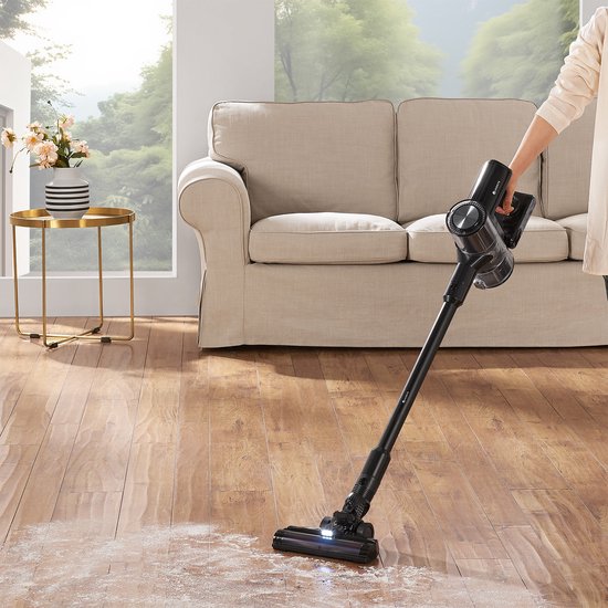 Juskys Akku-Sauger / Staubsauger VC2101 - Schwarz - inkl. Zubehör