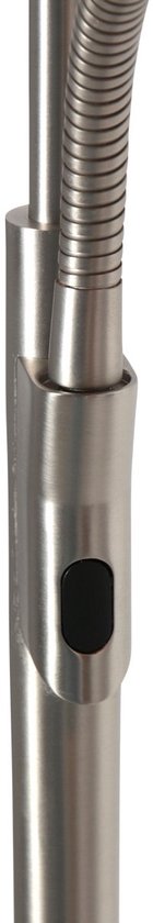 Stehlampe Zenith 2 4394ST aus Stahl mit Uplight und Lesearm – Steinhauer Exclusive, modernes Design, dreh- und neigbar, 4940 Lumen Lichtleistung, einstellbare Farbtemperatur von 2200 bis 4000 Kelvin