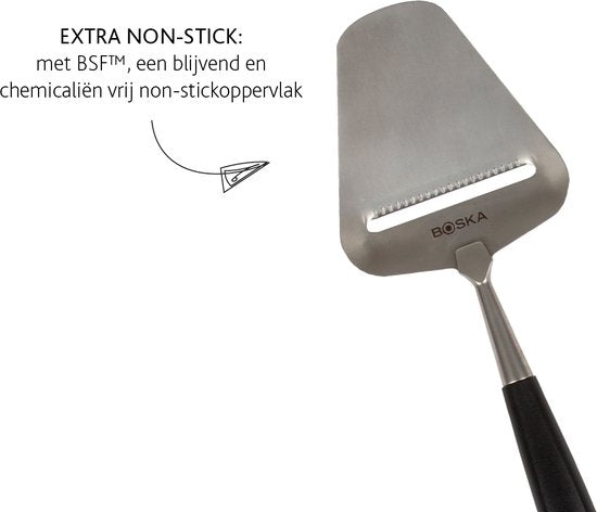 Boska Käsehobel Milano+ - Käsehobel für Hartkäse - Spülmaschinengeeignet - Käsehobel Schwarz - Geschenkideen - Küchenartikel - Küchenzubehör - 10 Jahre Garantie