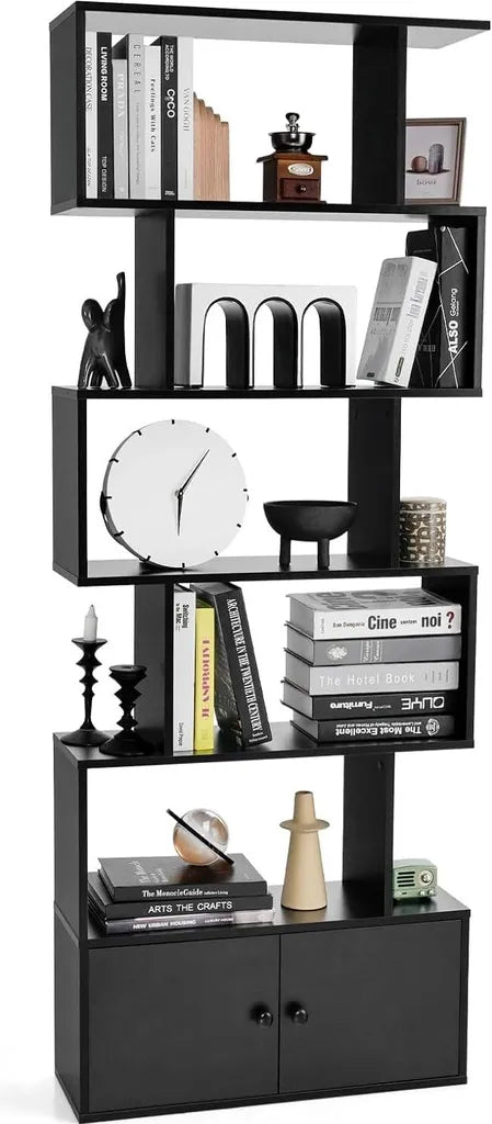 Cost - Bücherregal - Holz - Schwarz - 70x23x183 cm