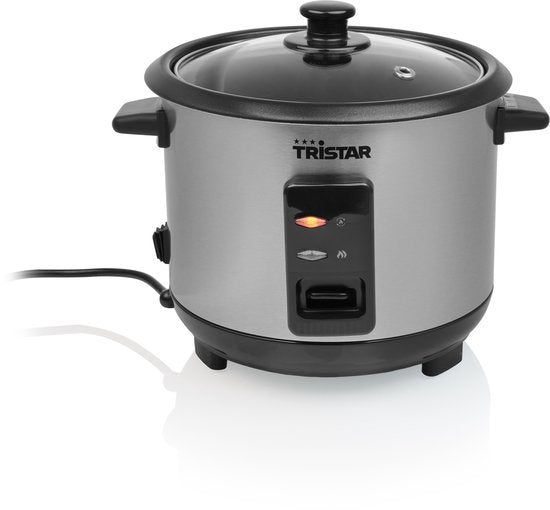 Tristar Reiskocher 1 l – RK-6146 – 4–6 Personen – Trockenkochschutz, Warmhaltefunktion – Herausnehmbarer Innentopf