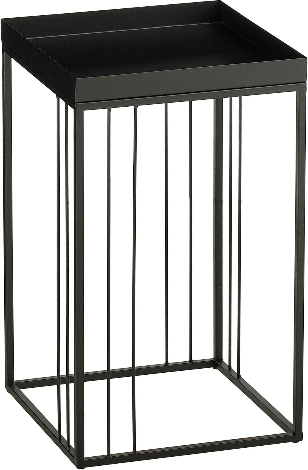 Mica Decorations Beistelltisch Beth – Schwarz – 20 x 20 x 30 cm