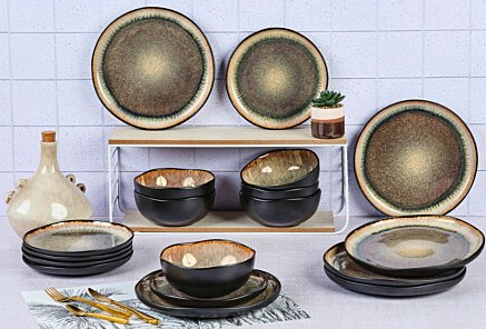 Björn The Essentials Geschirrset Stone - 18-teilig