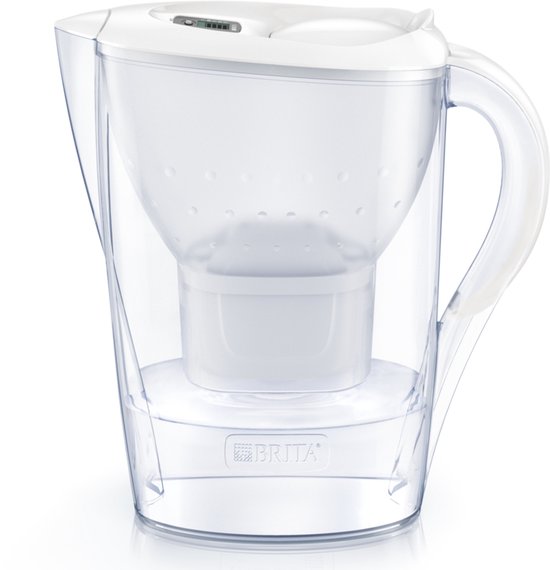 BRITA – Wasserfilterkanne – Marella Cool – 2,4 l – Weiß – inkl. 1 MAXTRA PRO ALL-IN-1-Filterkartusche