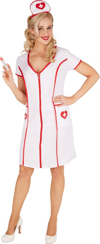 Dressforfun Krankenschwester XXL - fancy dress kostüm halloween verkleiden partywear karneval kostüm karneval partywear - 301418