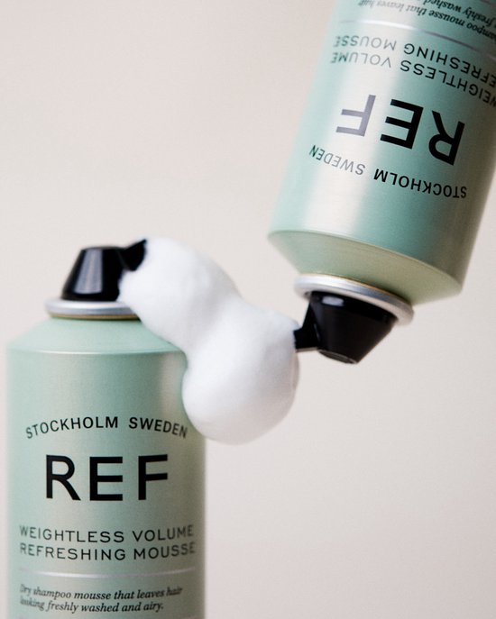 REF Stockholm - Schwereloses Volumen-Mousse - 200 ml (2-in-1 Innovation Trockenshampoo & Volumen-Mousse)