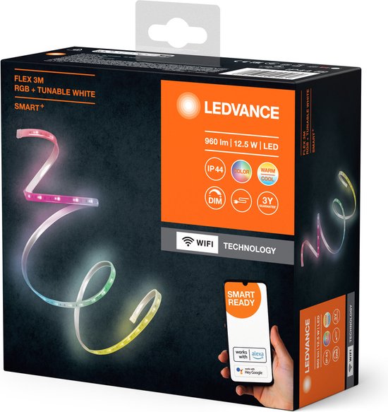LEDVANCE SMART+ WiFi FLEX OUTD 3M LED-Streifen, weiß, 12W, 790lm