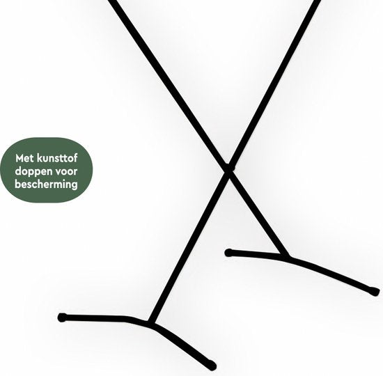 BRASQ Stehendes Trockengestell Schwarz - 8 Meter - Wäschetrockner - Zusammenklappbares Wäscheständer - Stehendes Trockengestell - Trocknungsständer - 90x53x83 cm