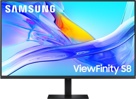 Samsung ViewFinity S8 S80UD - LED-Monitor - Mit KVM-Switch - 37" - 4K UHD - USB-C 90 W - VA-Panel - 350 cd/m² - 5 ms - 60 Hz - HDR10 - Schwarz