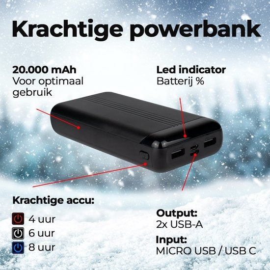 Beheizter Bodywarmer - Elektrisch beheizt - USB wiederaufladbar - 3 Stufen - Größe L - Frauen / Männer