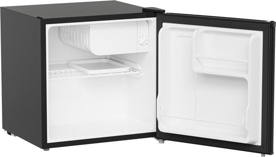 KitchenBrothers Mini-Kühlschrank – 43 l – Kleiner Kühlschrank – Minibar – Freistehend – Frigo – Kompakt – Schwarz