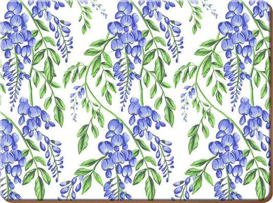 Creative Tops Tischsets Wisteria 30 X 23 Cm Kork Blau 6 Stück