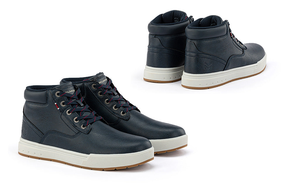 Milanoro High Sneakers - Größe 43 - Marineblau