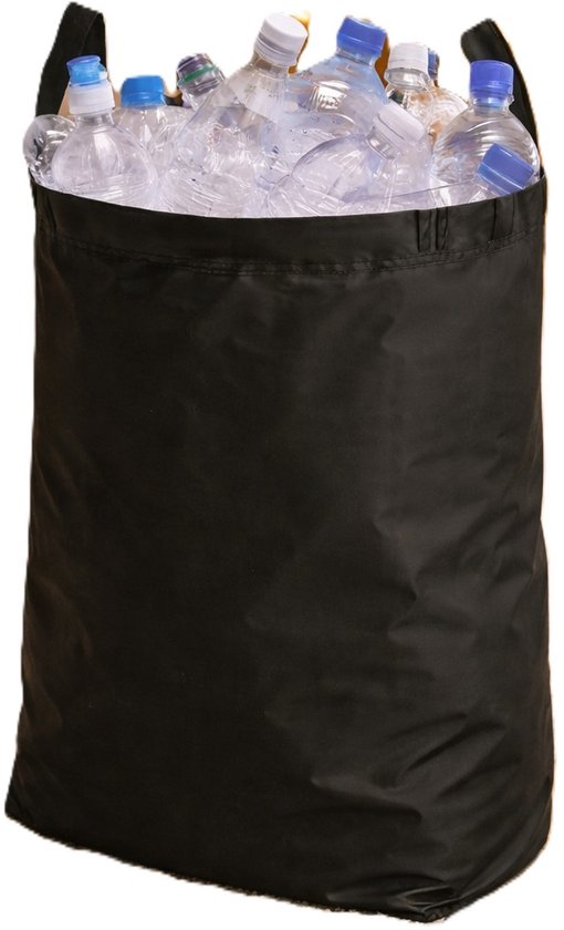 Ceruzo Pfandcontainer – 100 l – mit herausnehmbarem Beutel für leere Flaschen – zusammenklappbar – schwarz