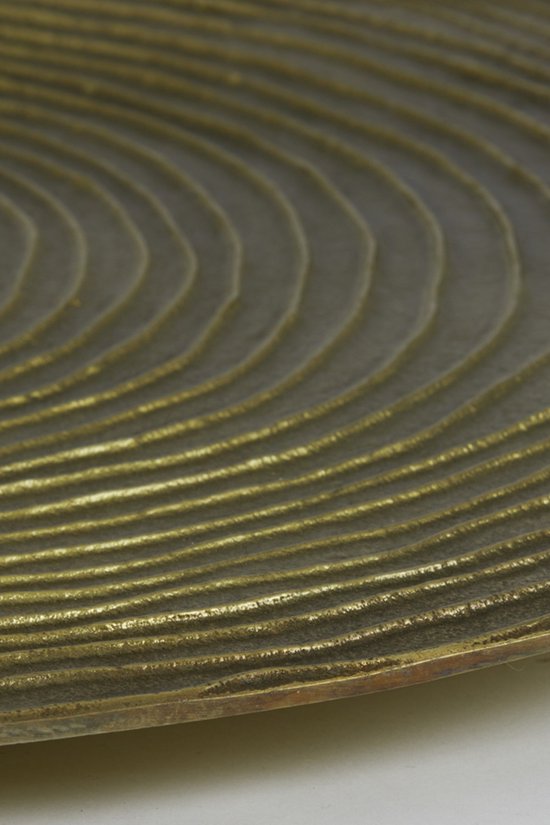 Licht & Wohnen - Uhr Cervino Gold - Metall Gold - 0x58x58cm (hxbxd)