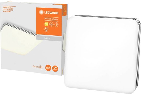 LEDVANCE Wand- und Deckenleuchte LED: für Decke, ORBIS CLICK SENSOR / 6- W, 22-...24- V, Abstrahlwinkel: 12-, Warmweiß, 3- K, Gehäusematerial: Stahl, IP2-