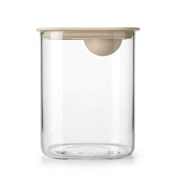 Brabantia Vorratsbehälter mit Messlöffel, 2 l – 18,3 x 15,4 x 10,6 cm