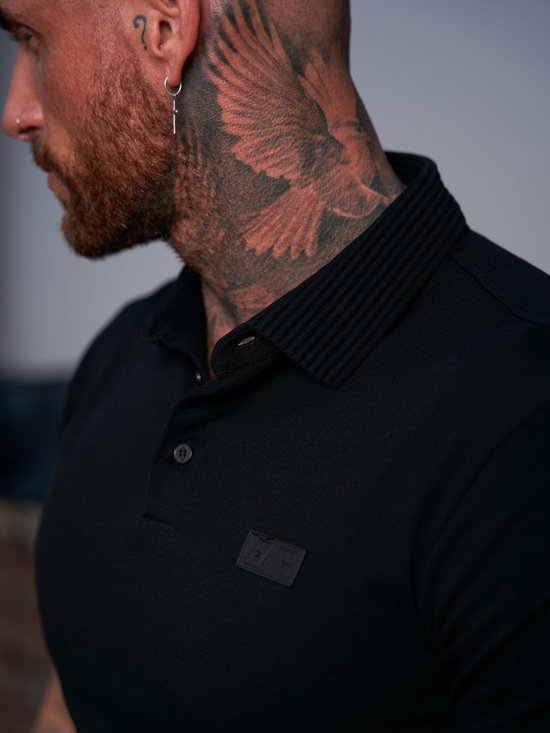 AB Lifestyle - Regular Polo | Jet Black - Herren - Größe: XS