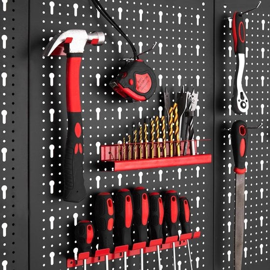 tectake - Werkzeugwand mit 25 Haken und Haltern - 403559