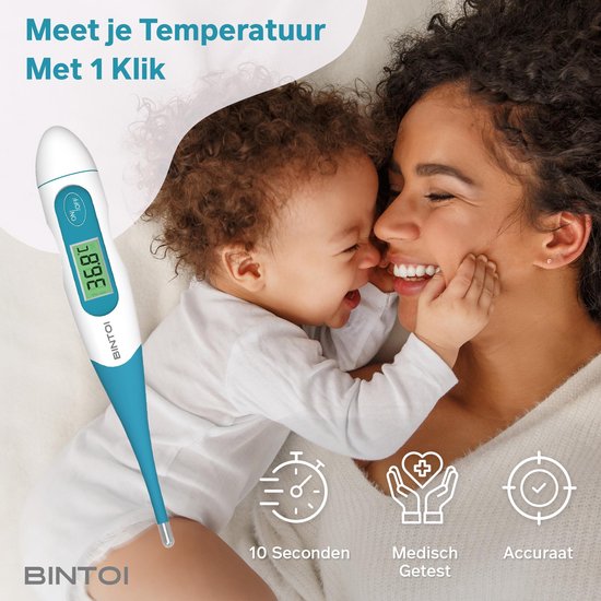 Bintoi® XR210 - Digitales Körperthermometer - Fieberthermometer - Temperaturanzeige