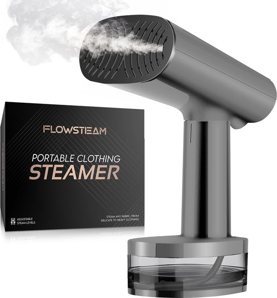 FLOWSTEAM® Luxus-Wäschedampfer - Handdampfer - Wäschedampfer - Matte Gray Edition