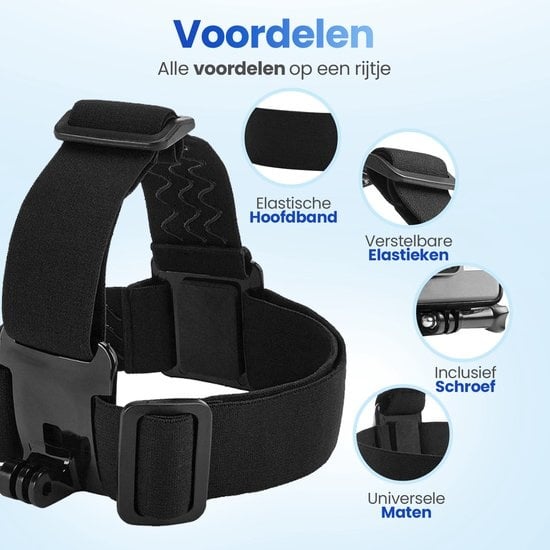 GarpexÂ® Adjustable Head Strap - Universalhalterung für verschiedene Action-Kameras