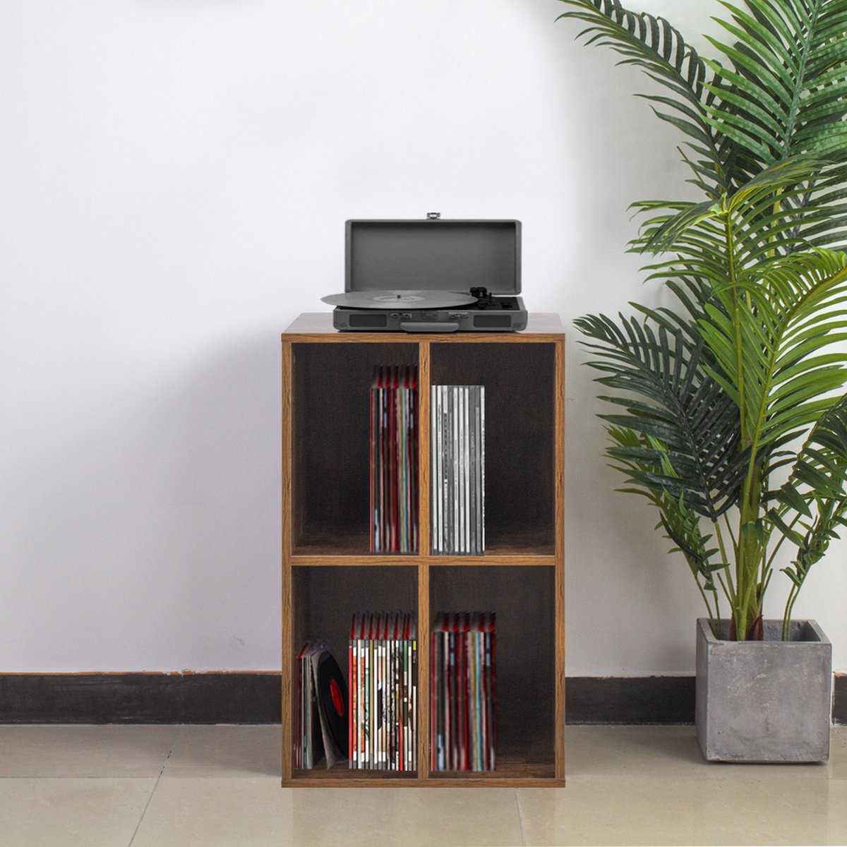 VDD Vinyl Wish - Plattenkoffer - Braun - 74.5x37x44.5