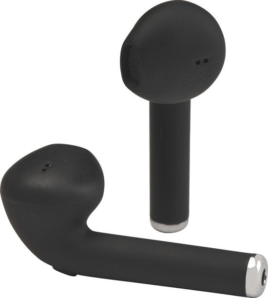 Denver TWE-46 - Ohrhörer - Drahtlos - Drahtlose Ohrhörer - Bluetooth - mit Ladeetui - Freisprecheinrichtung - Sport - Headset - In-Ear - Bluetooth 5.0 - Schwarz