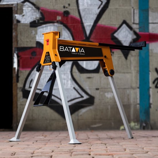 Batavia Kompakte Werkbank und Spannsystem - Max. Belastbarkeit 150kg - Spannbereich 965mm - orange