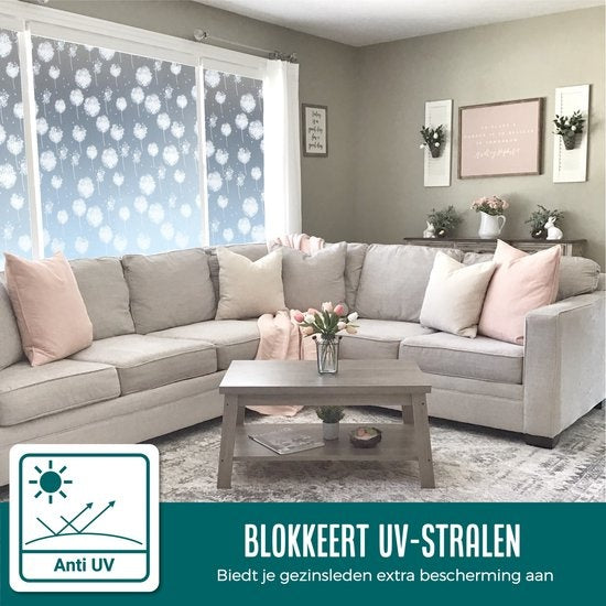 HomewellÂ® Fensterfolie HR++ 60x200 - Isolierend & Sonnenschutz - Anti-Sicht - Statisch - Pferdepoly